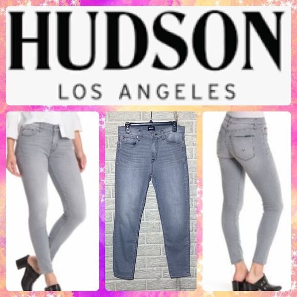 NWT MSRP $189 HUDSON Jeans Natalie Cropped Jeans - Picture 1 of 9